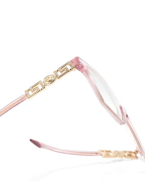 Versace Eyewear geometric-frame glasses - Pink