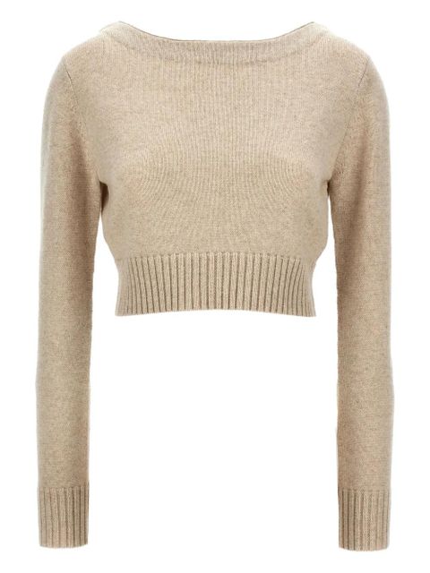 Max Mara boat-neck cuffed-sleeve sweater - Neutrals - zdjęcie produktu nr 1
