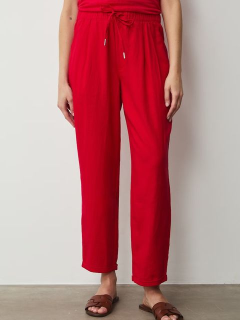 Medicine spodnie chinos damskie z lnem - zdjęcie produktu nr 2