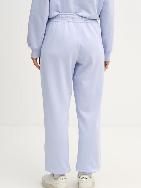 Calvin Klein Jeans spodnie dresowe damskie kolor niebieski gładkie LV047B235G