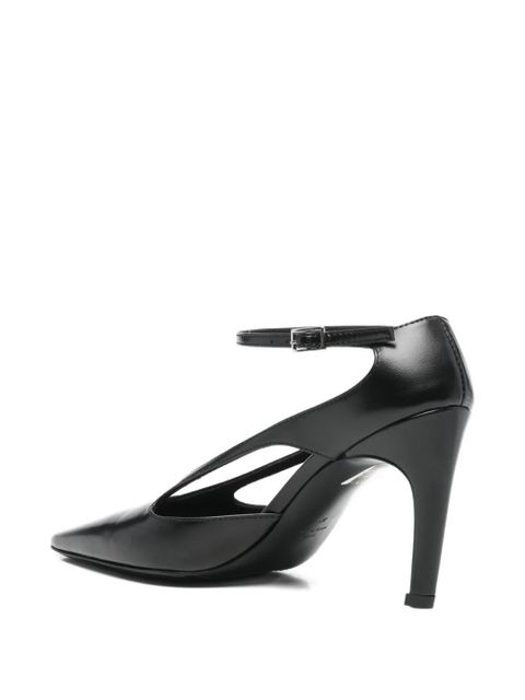 TOTEME pointed-toe leather pumps - Black