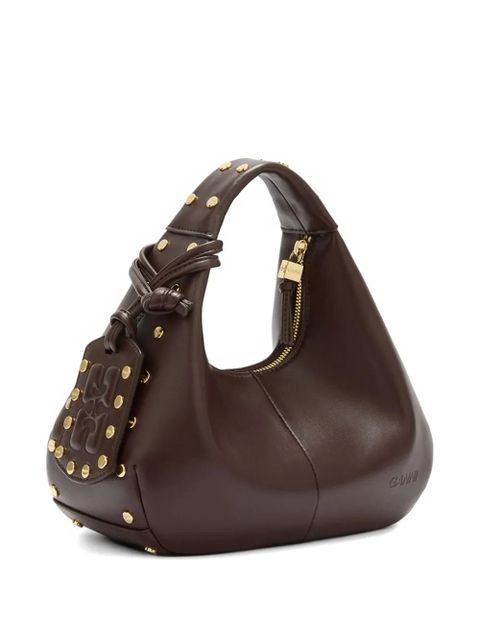 GANNI studded tote bag - Brown - zdjęcie produktu nr 2