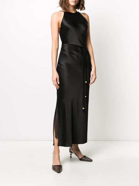 Nanushka Narita laced back slip dress - Black