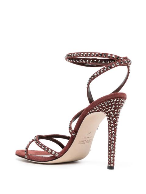 Paris Texas Holly Zoe 105mm stud-embellished sandals - Brown
