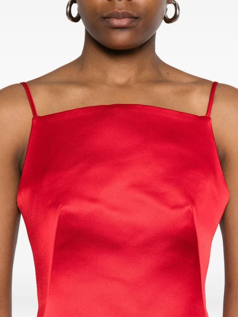 Givenchy square-neck satin mini dress - Red