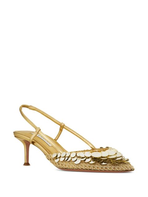 Aquazzura 50mm Can Can pumps - Gold