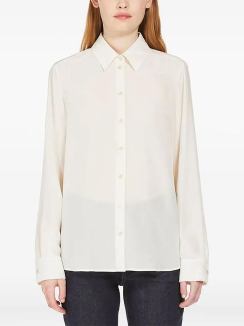 Weekend Max Mara point-collar gathered-cuff shirt - White - zdjęcie produktu nr 2