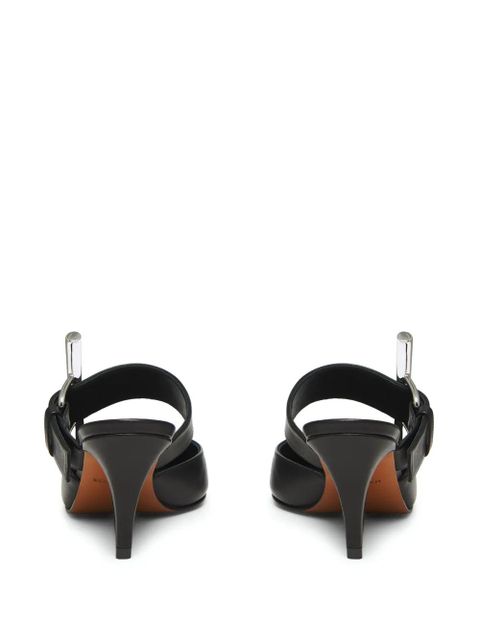 Alexander McQueen 70mm Francisco leather mules - Black