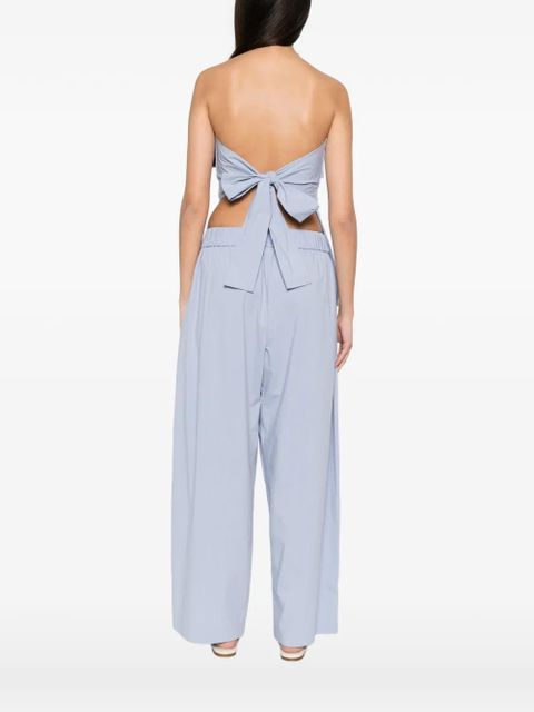 St. Agni strapless tie-back top - Blue