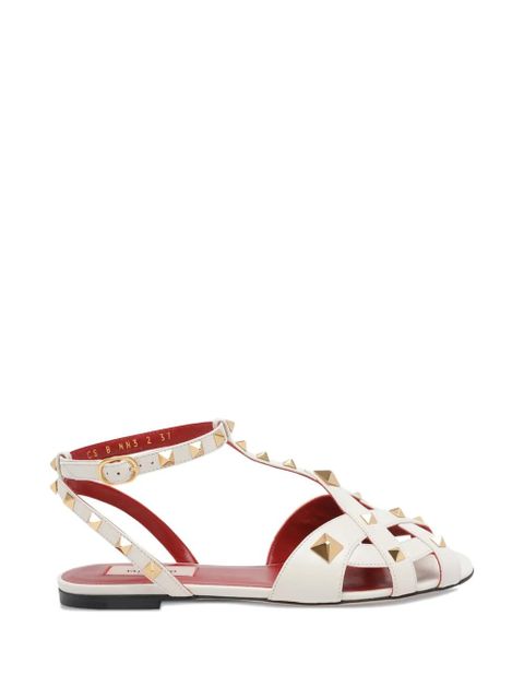Valentino Garavani Studdy buckle leather sandals - White - zdjęcie produktu nr 1