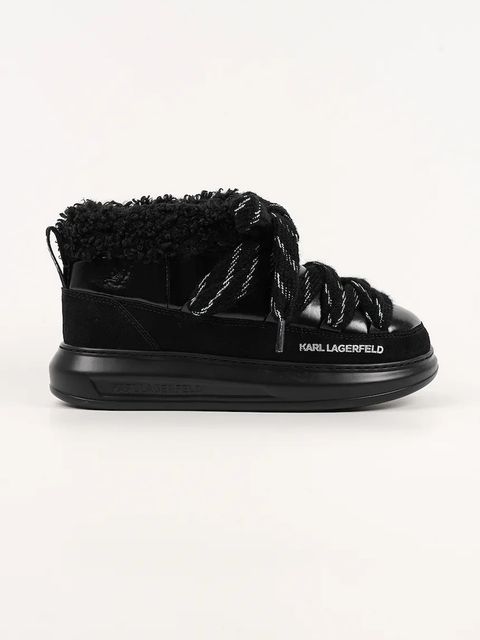 Karl Lagerfeld śniegowce KAPRI KOSI kolor czarny KL44525 - zdjęcie produktu nr 1