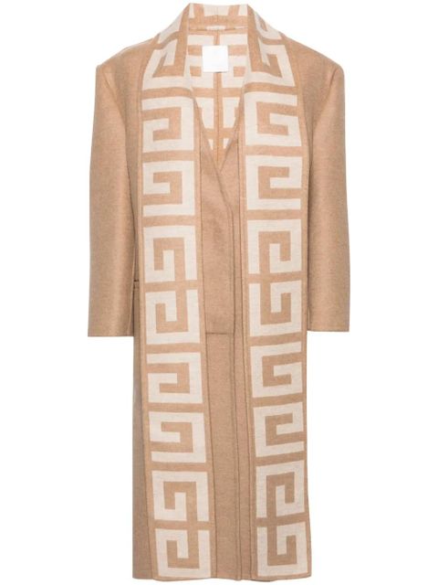 Givenchy 4G scarf wool-blend coat - Neutrals - zdjęcie produktu nr 1