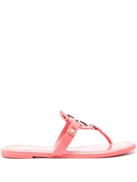 Tory Burch Miller logo-plaque leather sandals - Pink - zdjęcie produktu nr 1