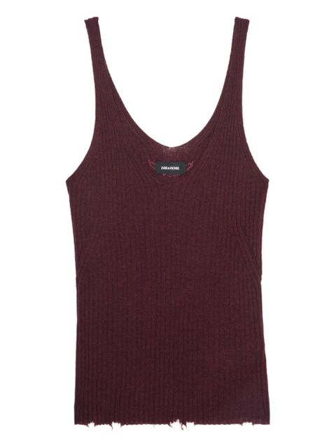 Zadig&Voltaire ribbed tank top - Red - zdjęcie produktu nr 1