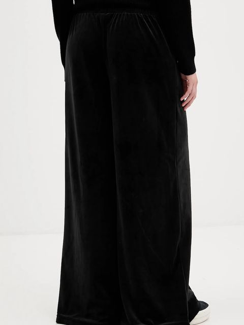 Juicy Couture spodnie dresowe welurowe damskie kolor czarny z aplikacją JCWBJ225309 - zdjęcie produktu nr 2