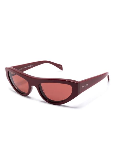 Gucci Eyewear cat-eye-frame sunglasses - Red - zdjęcie produktu nr 2