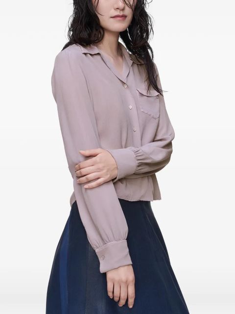 Maison Margiela long-sleeve pocket shirt - Pink