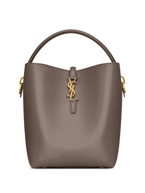 Saint Laurent logo-plaque top-handle tote bag - Grey - zdjęcie produktu nr 1