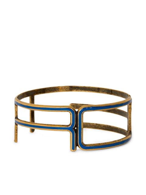 ETRO logo-lettering bangle bracelet - Gold