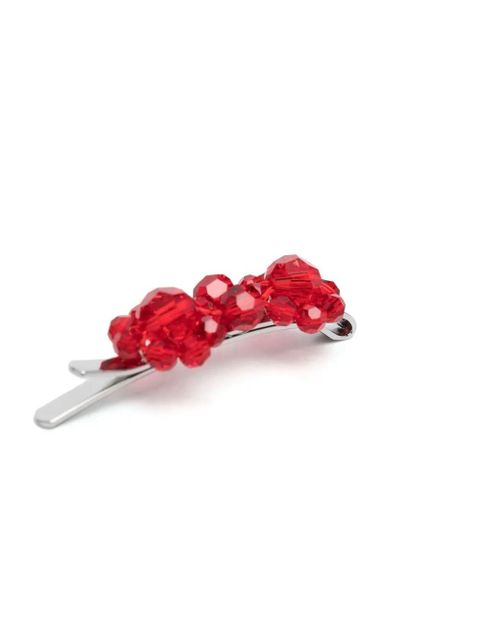 Simone Rocha crystal-embellished hairclip - Red