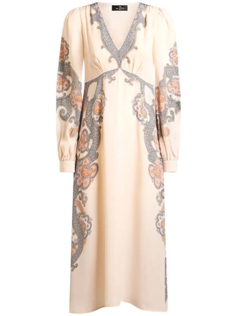 ETRO Year of Snake midi dress - Neutrals - zdjęcie produktu nr 1