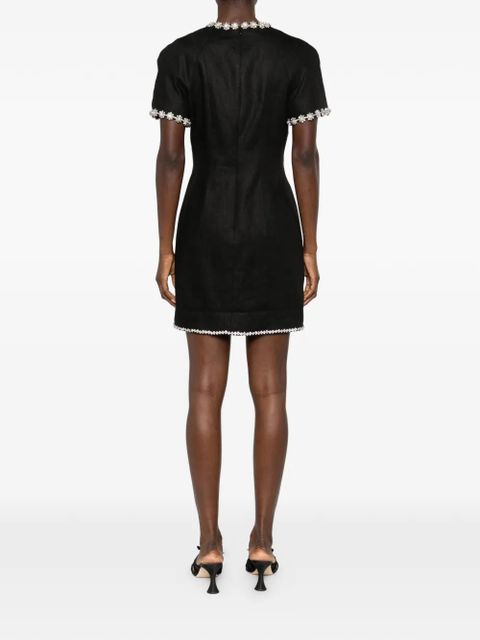 ZIMMERMANN Rebellion embellished mini dress - Black