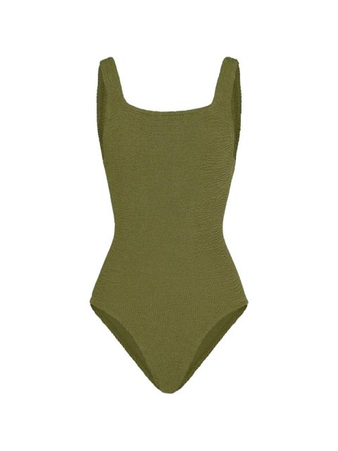 Hunza G square-neck coverage swimsuit - Green - zdjęcie produktu nr 1