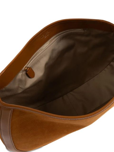 Alexander McQueen T-Bar suede shoulder bag - Brown