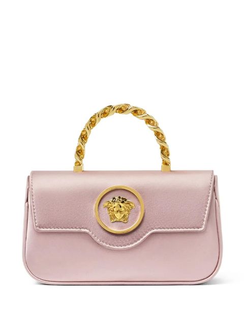 Versace La Medusa satin mini bag - Pink - zdjęcie produktu nr 1