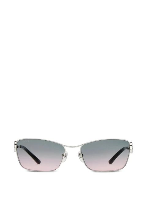 Gucci Eyewear rectangular-frame sunglasses - Silver - zdjęcie produktu nr 1