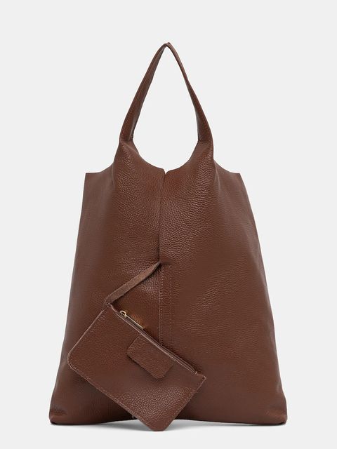 Answear.LAB torebka skórzana kolor brązowy - zdjęcie produktu nr 1