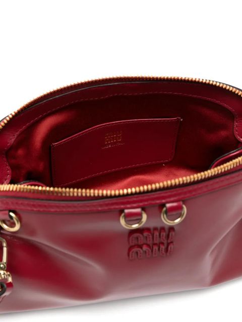 Miu Miu logo clutch bag - Red