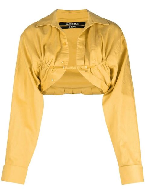 Jacquemus Le Papier bolero shirt - Yellow - zdjęcie produktu nr 1