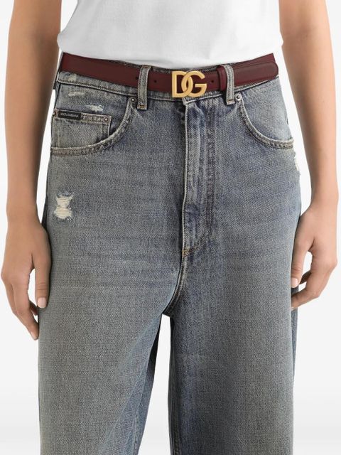 Dolce & Gabbana leather belt - Red - zdjęcie produktu nr 2