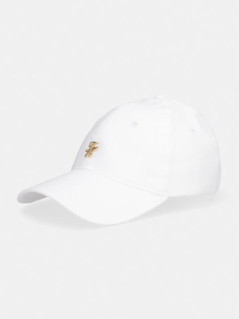 Tommy Hilfiger czapka z daszkiem damska lniana SUMMER - zdjęcie produktu nr 1