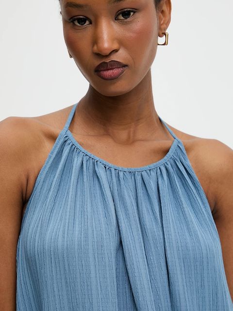 Answear.LAB sukienka kolor niebieski maxi oversize - zdjęcie produktu nr 2