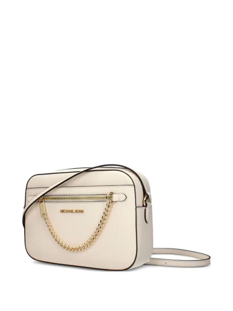 Michael Kors large Jet Set saffiano leather crossbody bag - Neutrals