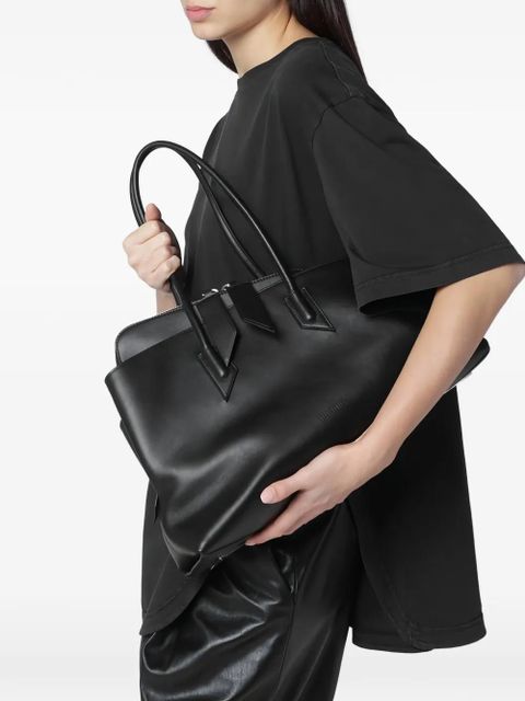 The Attico medium La Passeggiata tote bag - Black - zdjęcie produktu nr 2