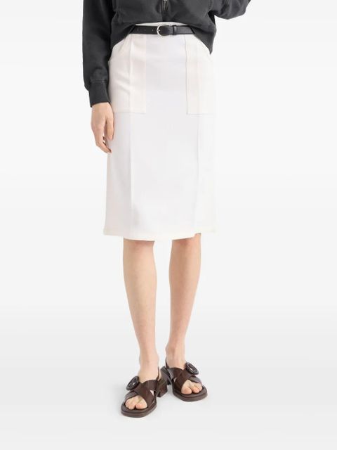 Prada sablé skirt - White