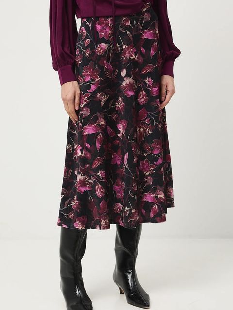 Medicine spódnica kolor czarny midi rozkloszowana