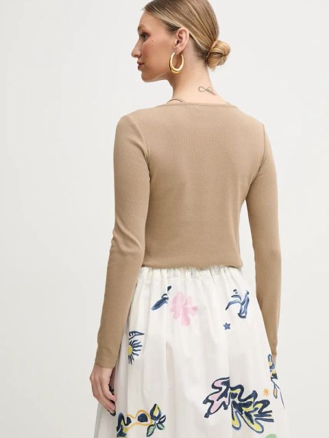 MAX&Co. kardigan damski kolor brązowy lekki 2516931014200