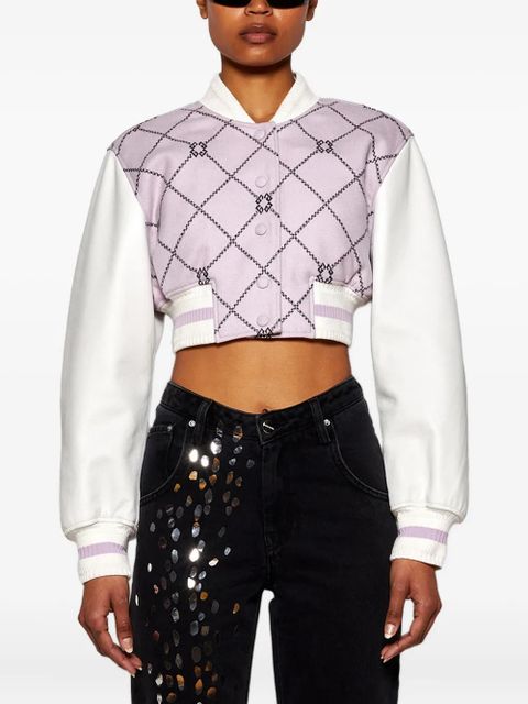 Givenchy cropped varsity jacket - Grey
