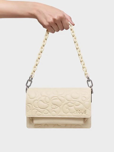 Tous torebka skórzana GRETA kolor beżowy 2002204701