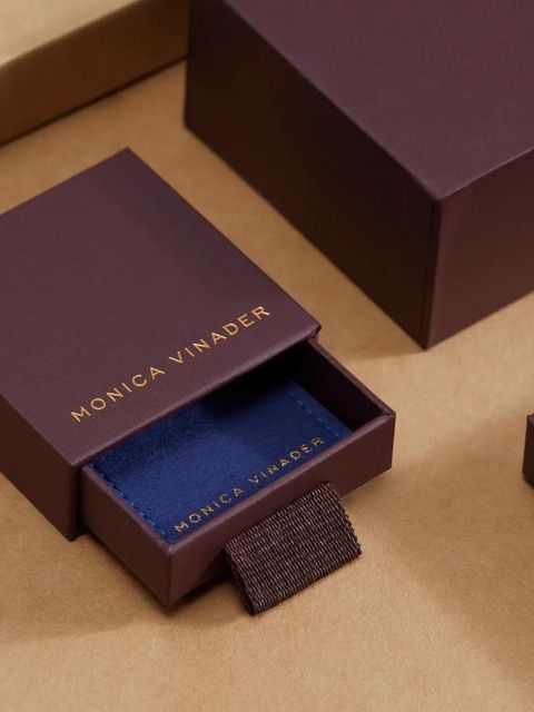 Monica Vinader Rio aquamarine beaded necklace - Gold