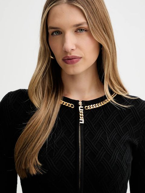 Elisabetta Franchi kardigan damski kolor czarny MK29B56E2