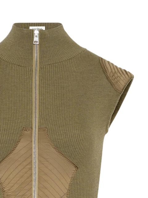 Jean Paul Gaultier ribbed zipped bodysuit - Green - zdjęcie produktu nr 2