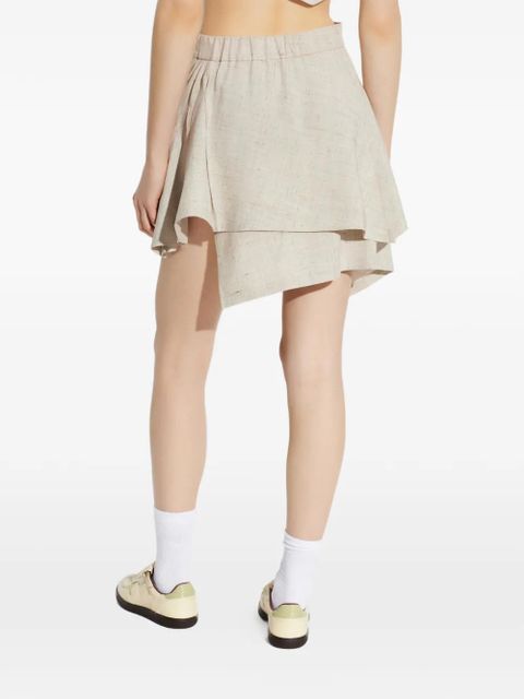 Vivienne Westwood six-button asymmetric mini skirt - Neutrals