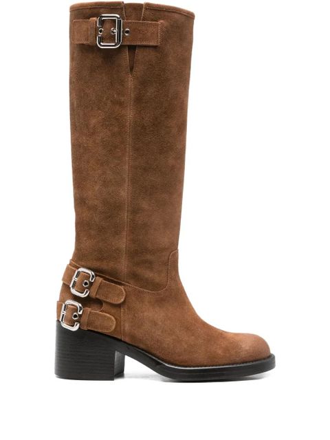 Chloé 60mm buckled boots - Brown - zdjęcie produktu nr 1