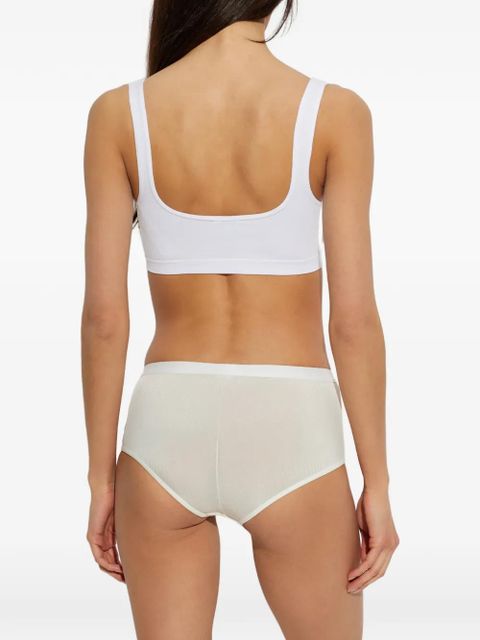 MM6 Maison Margiela ribbed-knit briefs - Neutrals