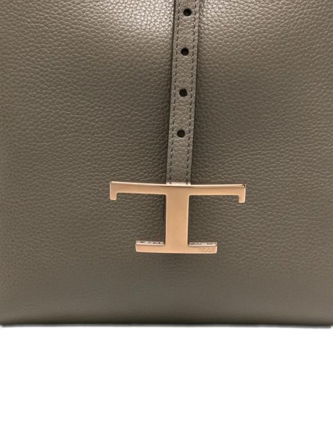 Tod's T-buckle leather shoulder bag - Green